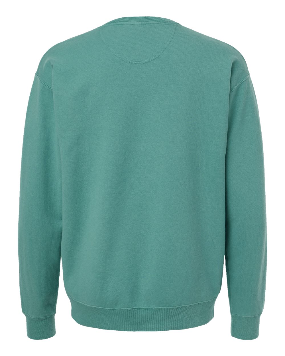 Front View of Spanish Moss Garment-Dyed Crewneck Sweatshirt - GDH400