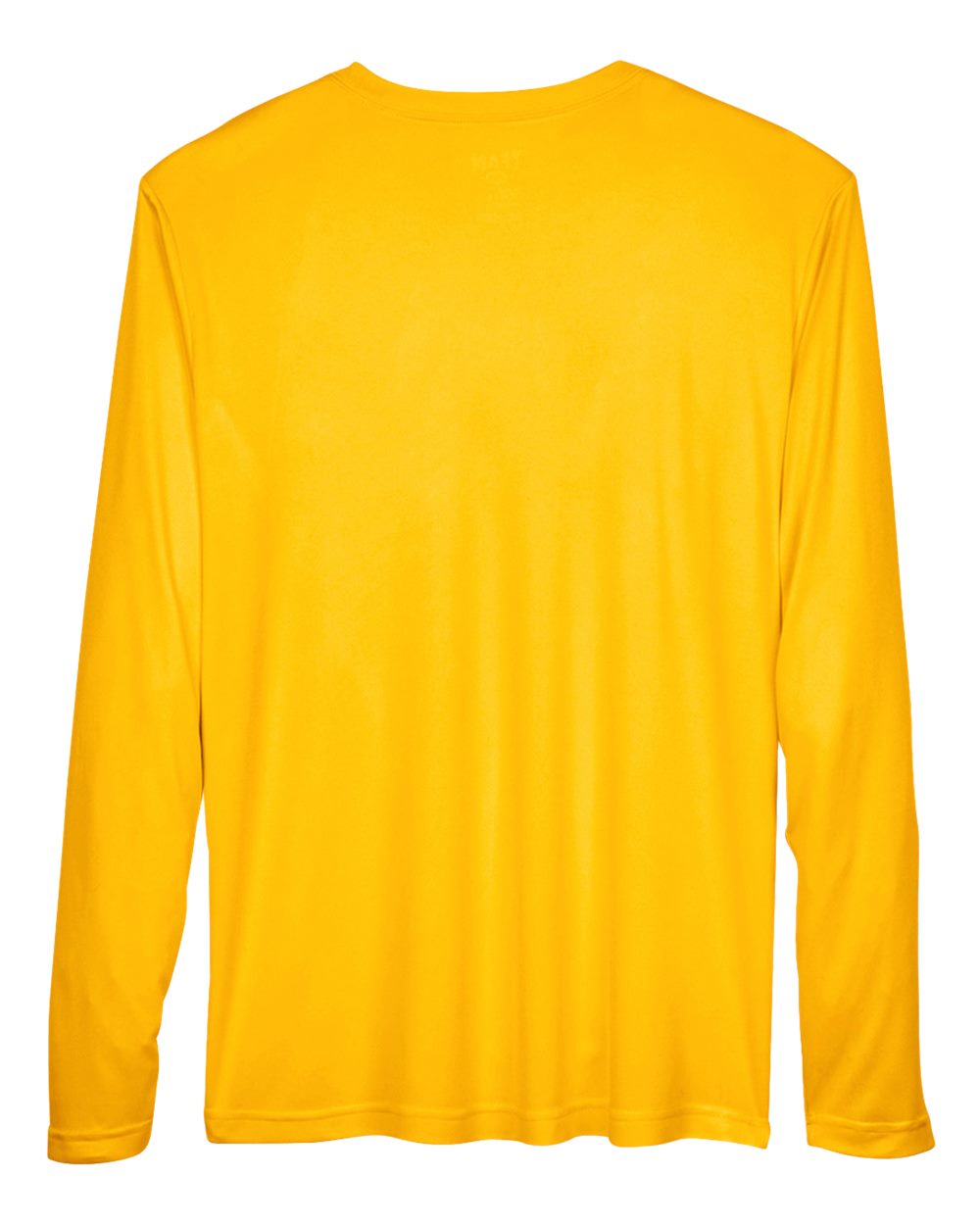 Front View of Sport Athletic Gold Men's Zone Performance Long Sleeve T-Shirt - TT11L