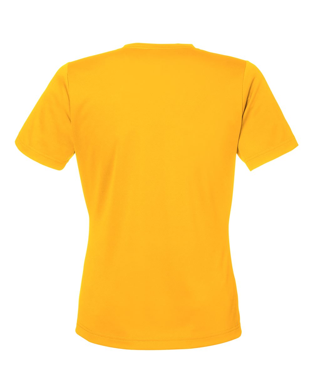 Rear View of Sport Athletic Gold Women's Zone Performance Mesh T-Shirt - TT15W
