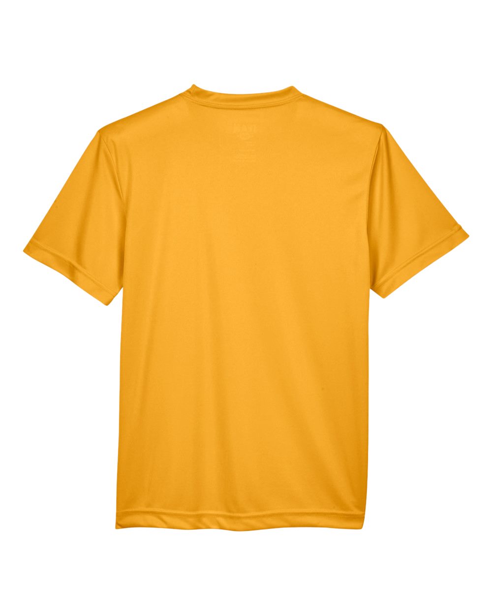 Rear View of Sport Athletic Gold Youth Zone Performance T-Shirt - TT11Y