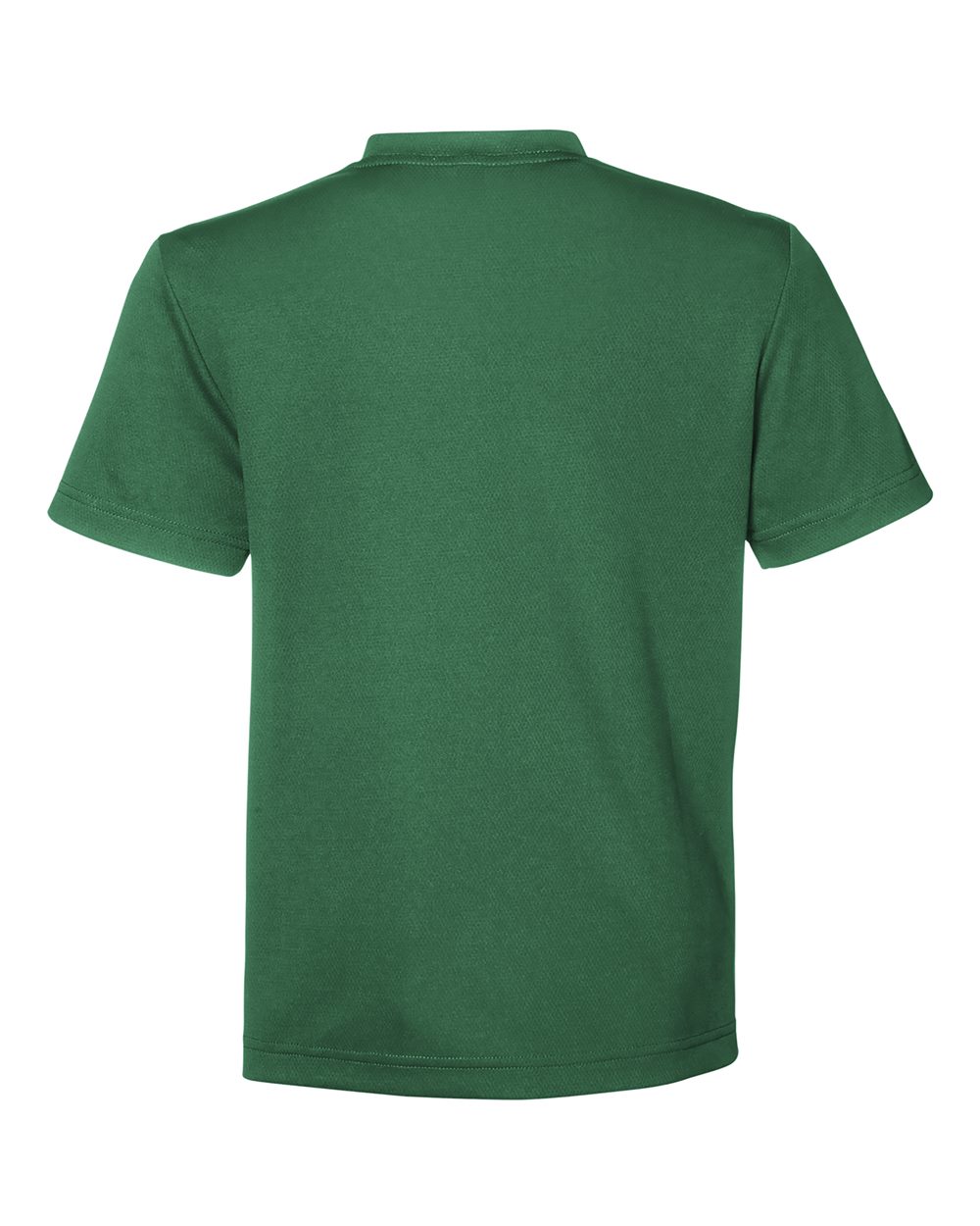 Rear View of Sport Dark Green Youth Zone Performance Mesh T-Shirt - TT15Y