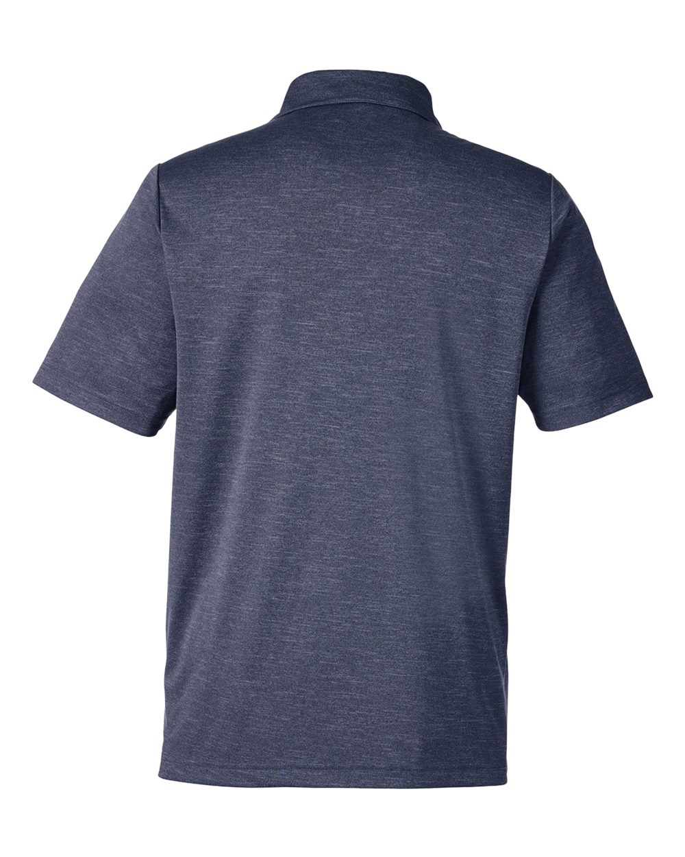 Front View of Sport Dark Navy Heather Men's Zone Sonic Heather Performance Polo - TT51H