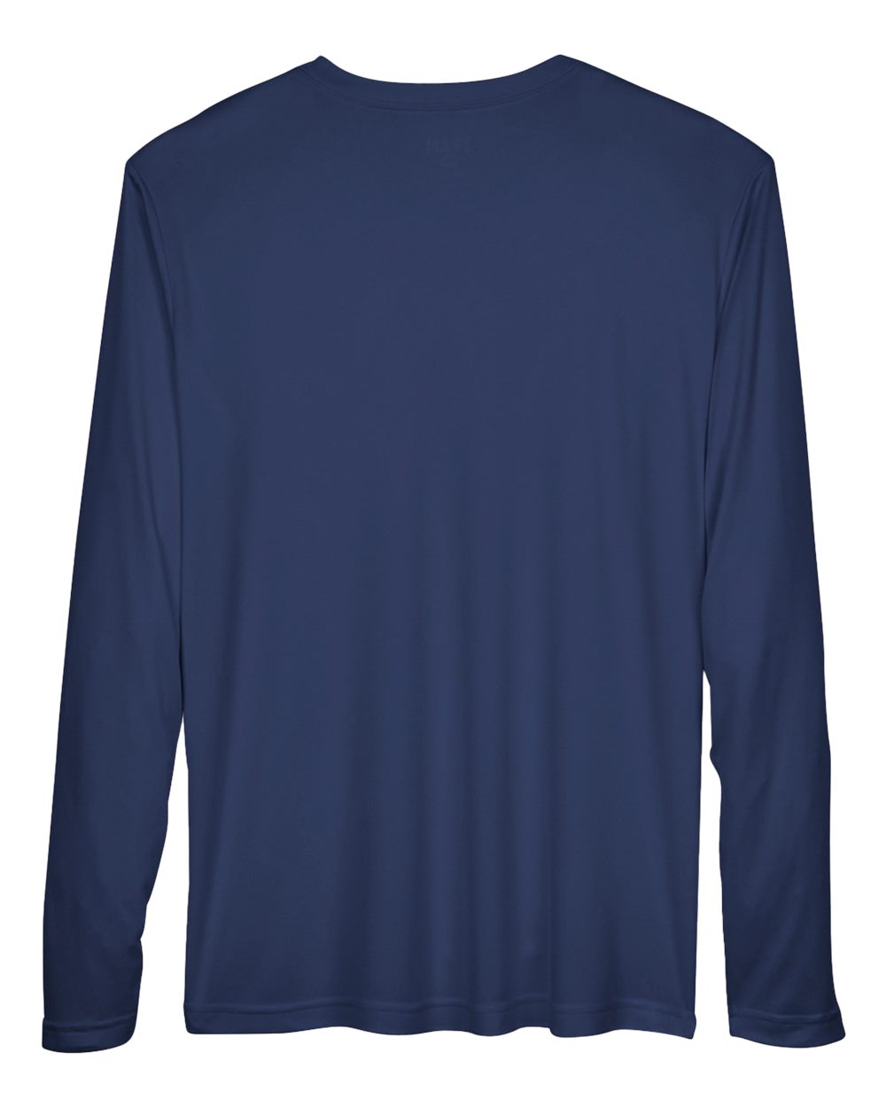 Front View of Sport Dark Navy Men's Zone Performance Long Sleeve T-Shirt - TT11L