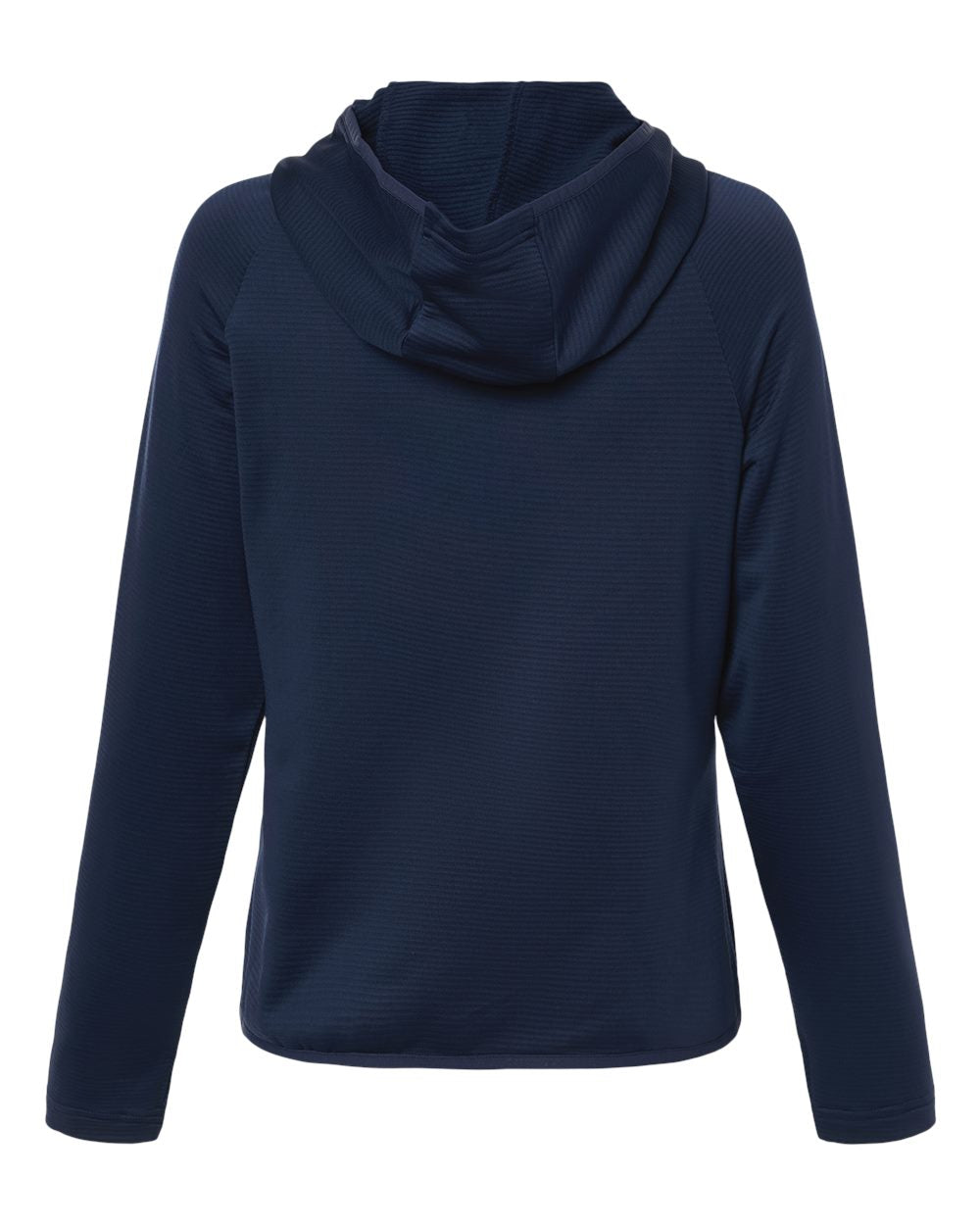 Rear View of Sport Dark Navy Women's Qualify Quarter-Zip Hooded Pullover - TT200W plain