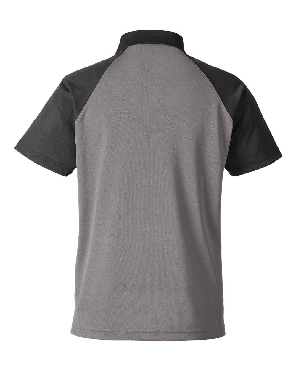 Front View of Sport Graphite/ Black Men's Command Snag-Protection Colorblock Polo - TT21C