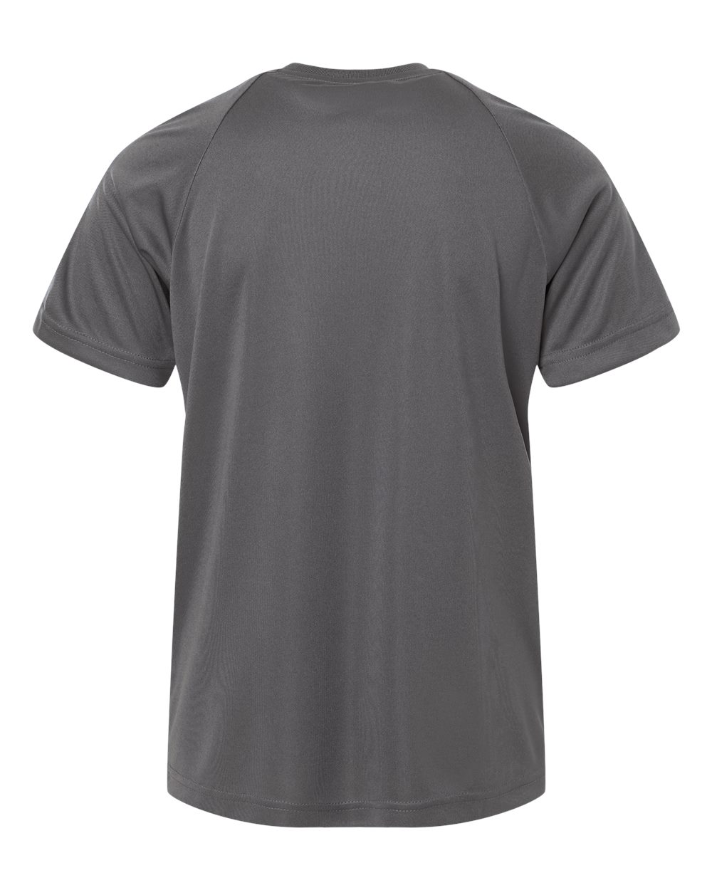 Rear View of Sport Graphite Youth Zone Performance Henley - TT11HNY plain