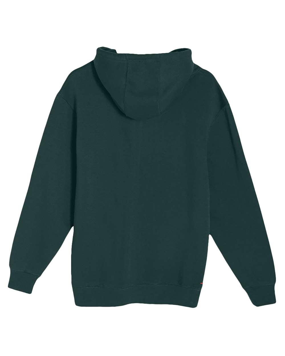 Rear View of Sport Green Premium Pullover Hooded Sweatshirt - LS14001