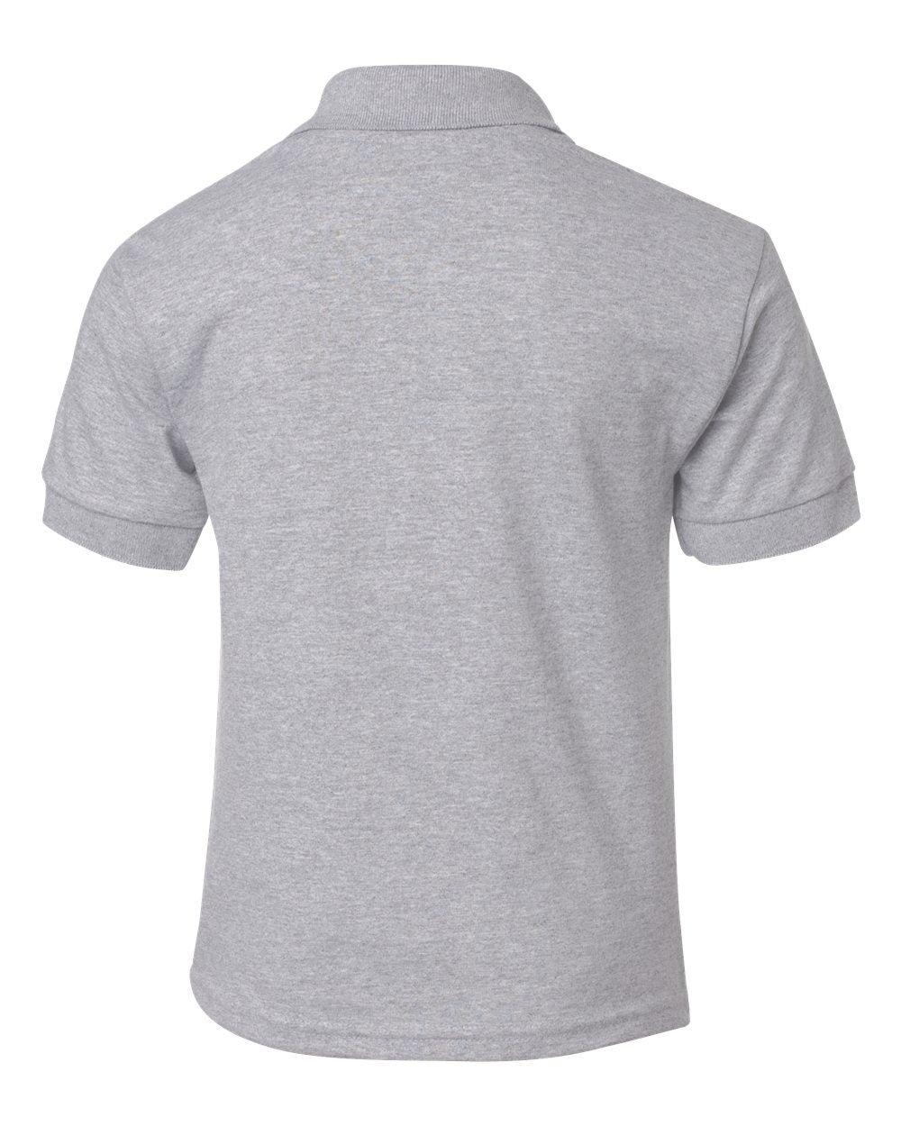 Front View of Sport Grey DryBlend® Youth Jersey Polo - 8800B