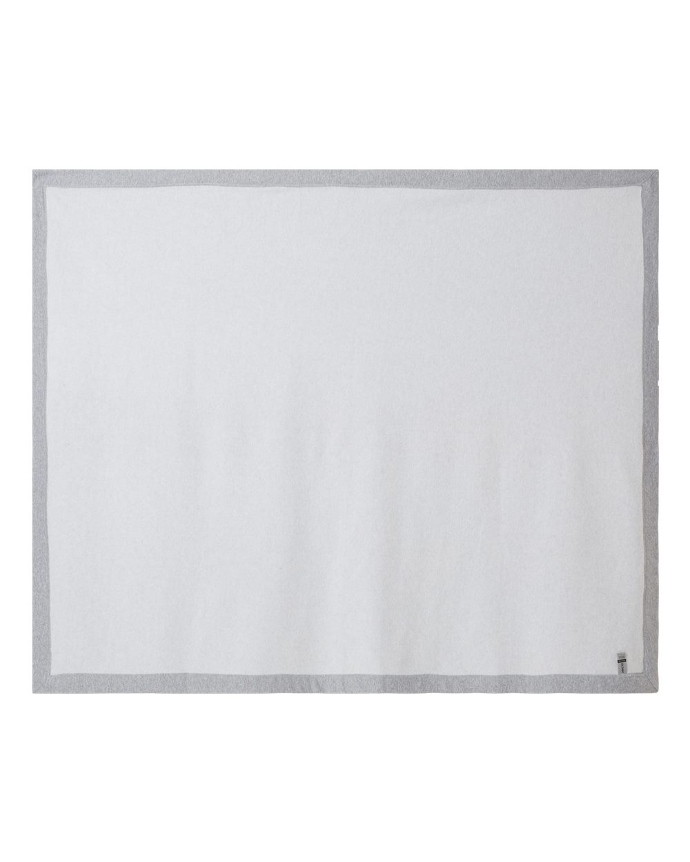 Front View of Sport Grey Heavy Blend Fleece Stadium Blanket - 18900