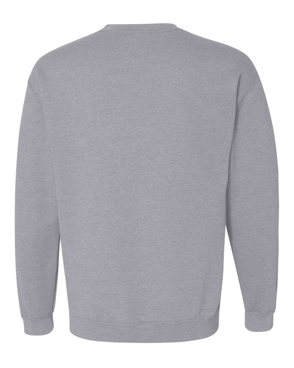 Front View of Sport Grey Heavy Blend™ Crewneck Sweatshirt - 18000