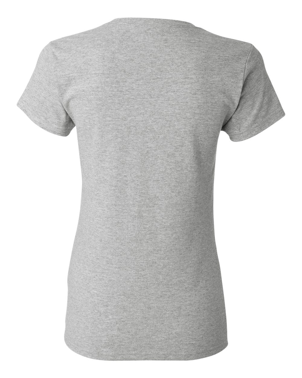 Rear View of Sport Grey Heavy Cotton™ Women’s T-Shirt - 5000L