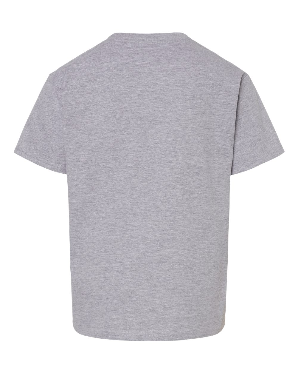 Front View of Sport Grey Softstyle® Youth Midweight T-Shirt - 65000B