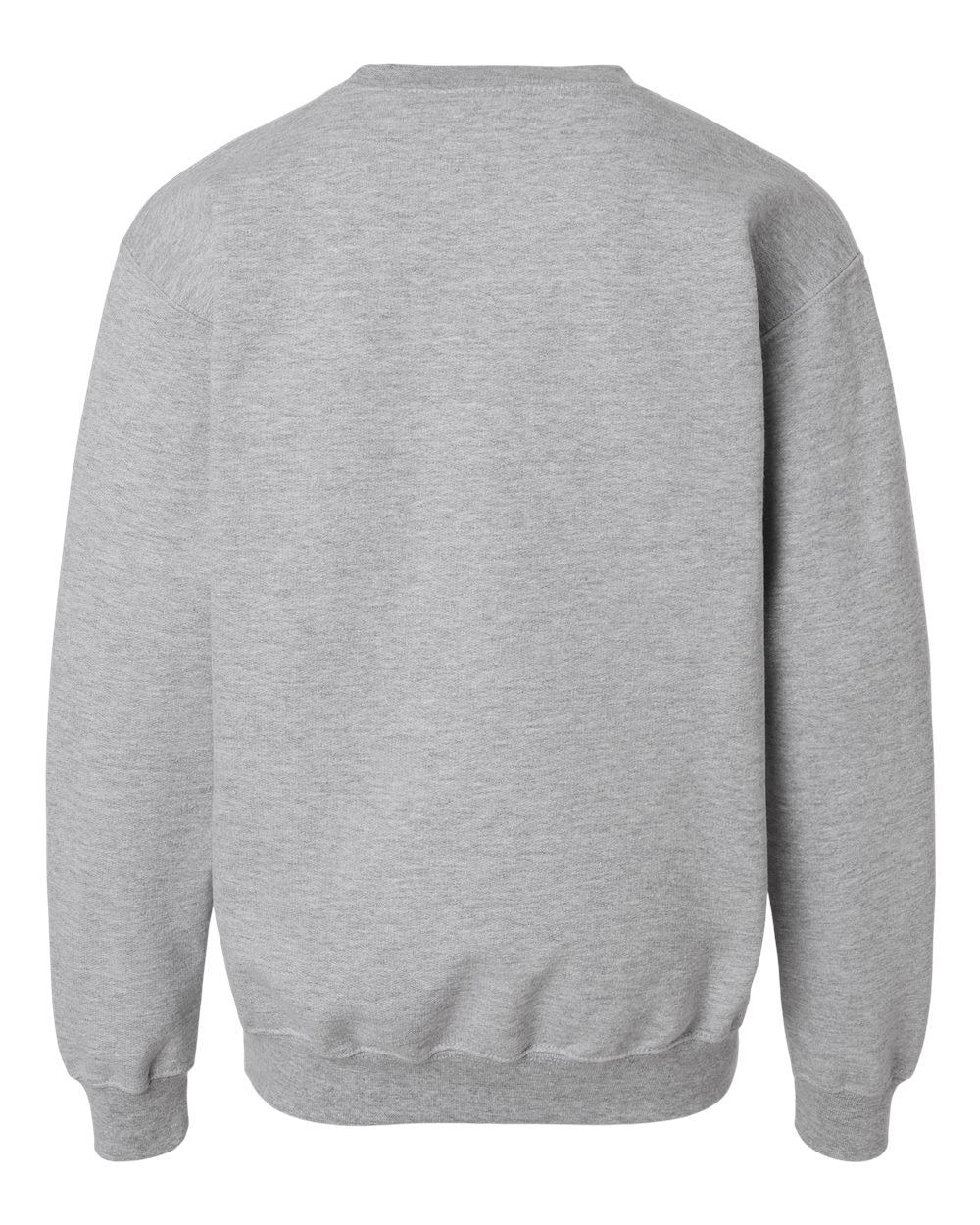 Rear View of Sport Grey Youth Softstyle® Midweight Crewneck Sweatshirt - SF000B plain