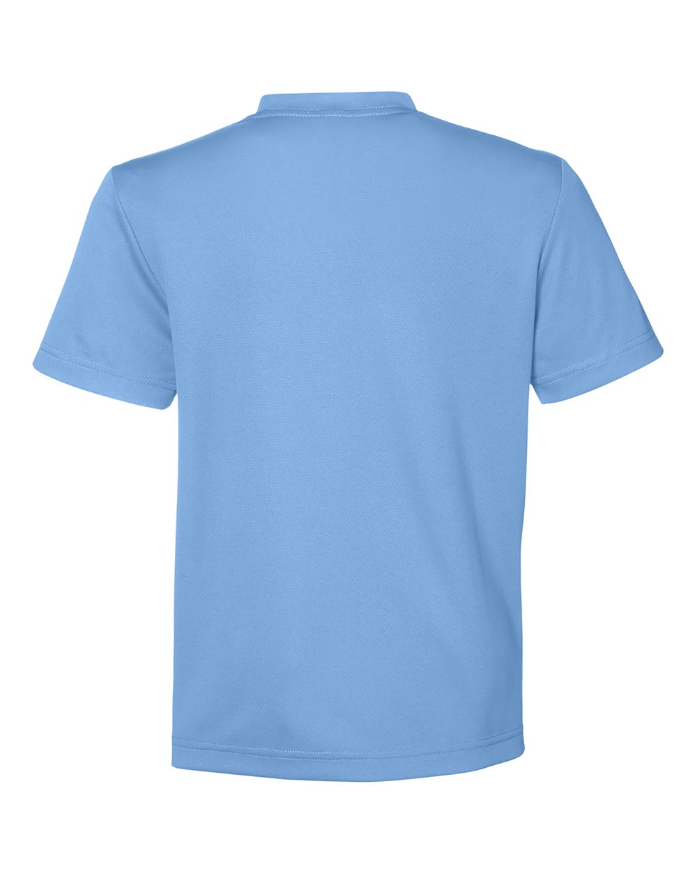 Rear View of Sport Light Blue Youth Zone Performance Mesh T-Shirt - TT15Y