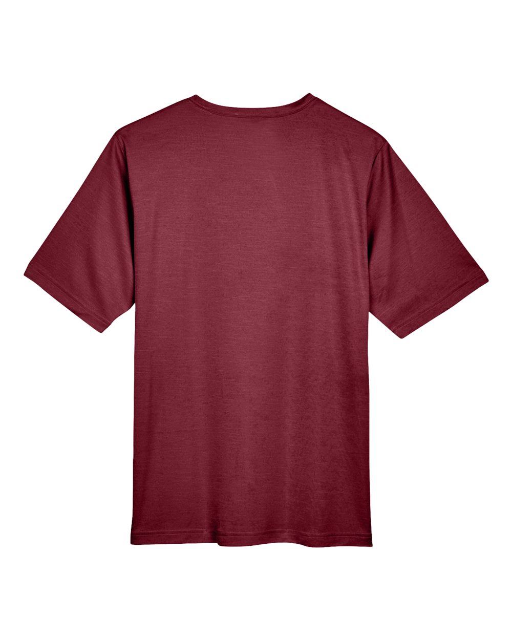 Front View of Sport Maroon Heather Men's Sonic Heather Performance T-Shirt - TT11H