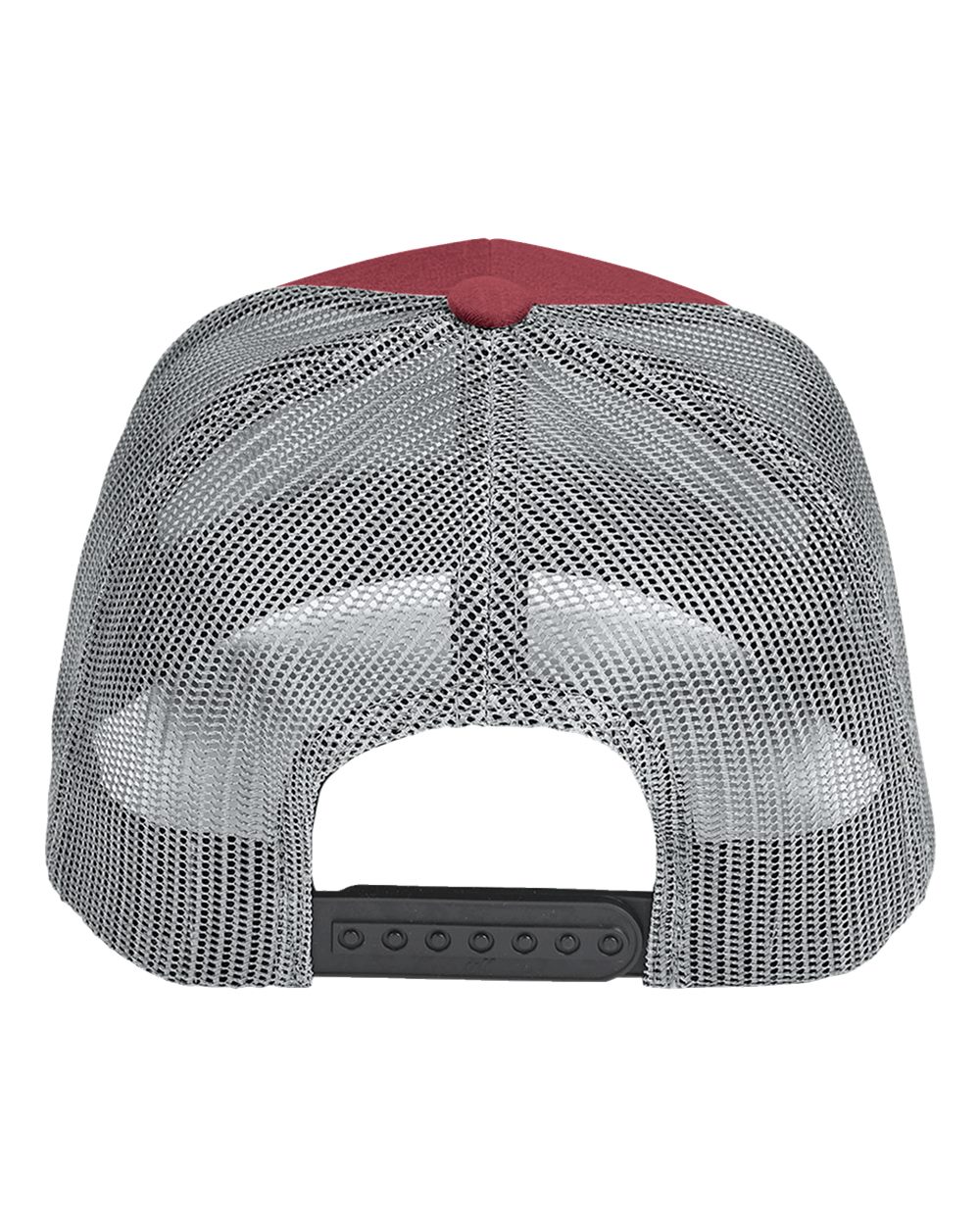 Front View of Sport Maroon Heather/ Sport Graphite Youth Zone Sonic Heather Trucker Cap - TT802Y