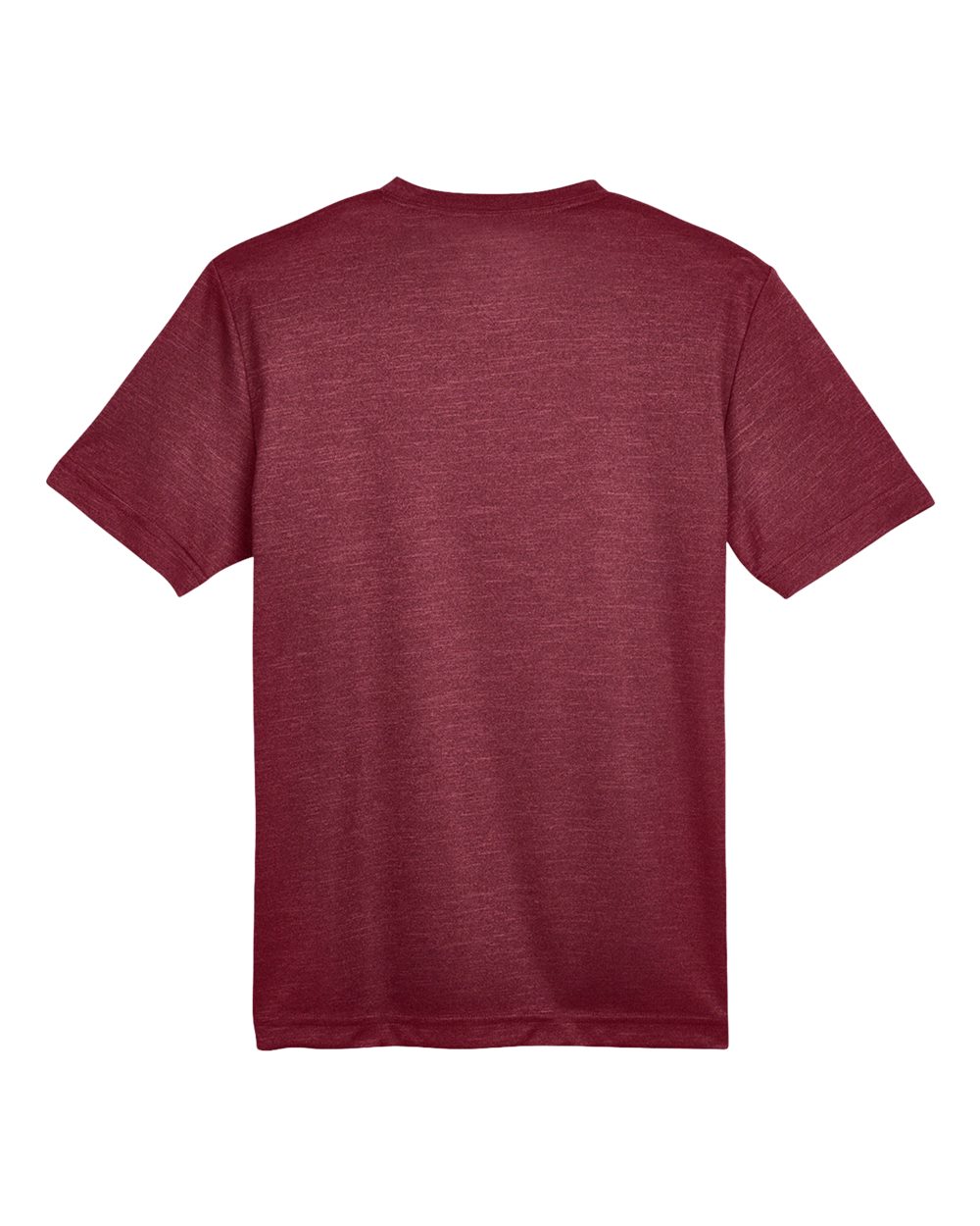 Front View of Sport Maroon Heather Youth Sonic Heather Performance T-Shirt - TT11HY
