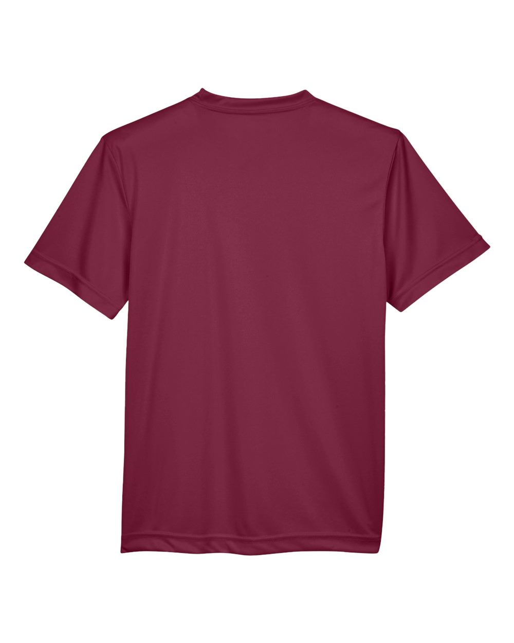 Rear View of Sport Maroon Youth Zone Performance T-Shirt - TT11Y
