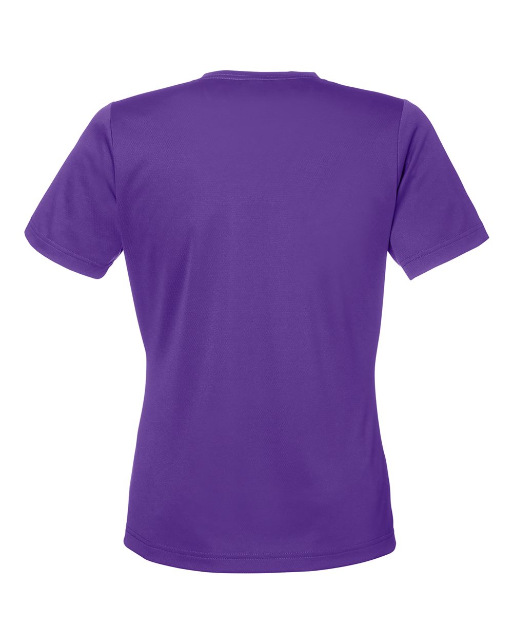 Rear View of Sport Purple Women's Zone Performance Mesh T-Shirt - TT15W