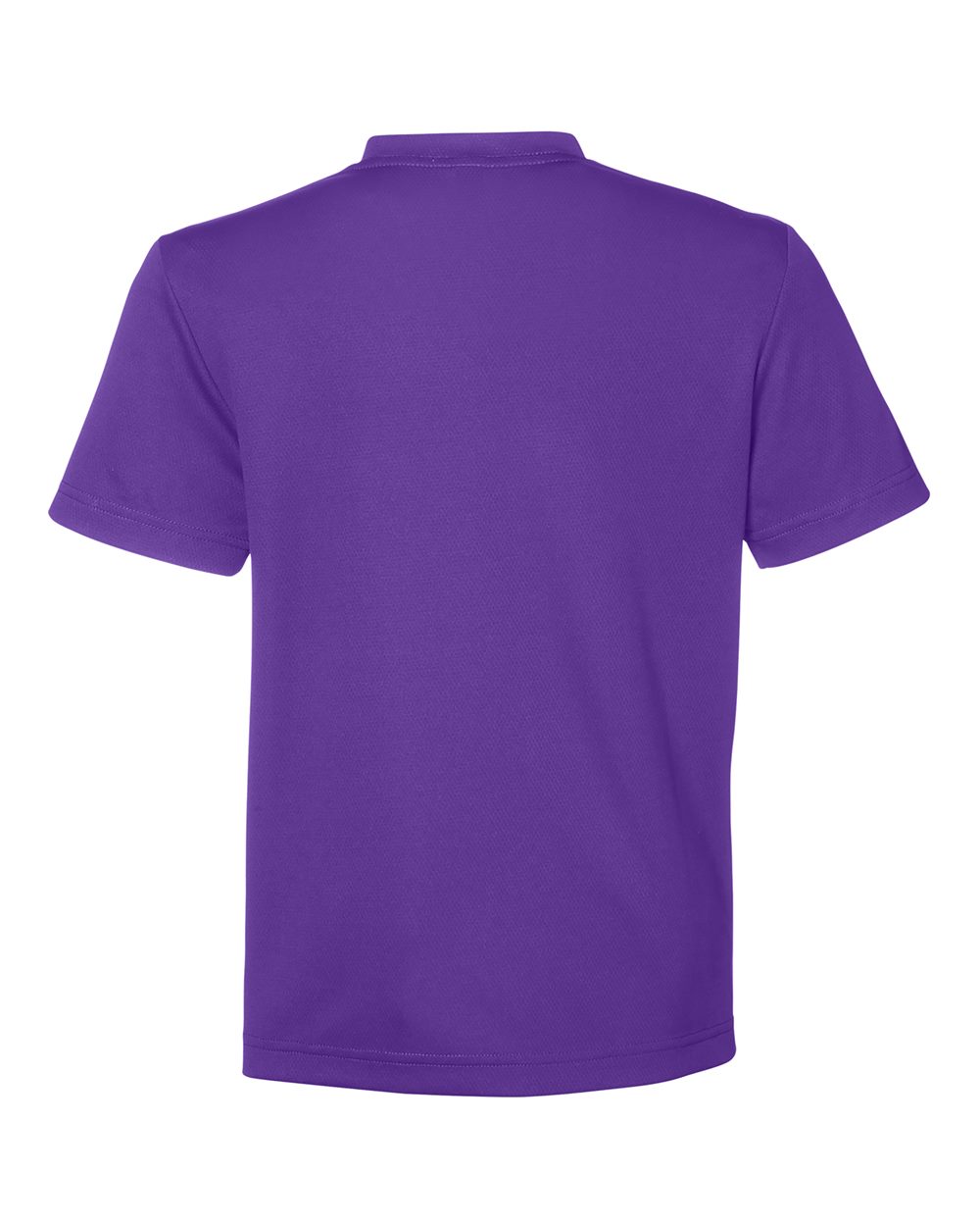 Rear View of Sport Purple Youth Zone Performance Mesh T-Shirt - TT15Y