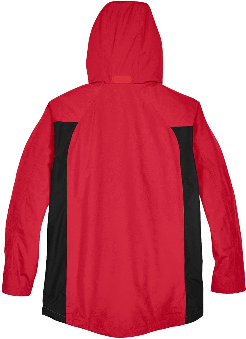 Front View of Sport Red Men's Dominator Waterproof Jacket - TT86