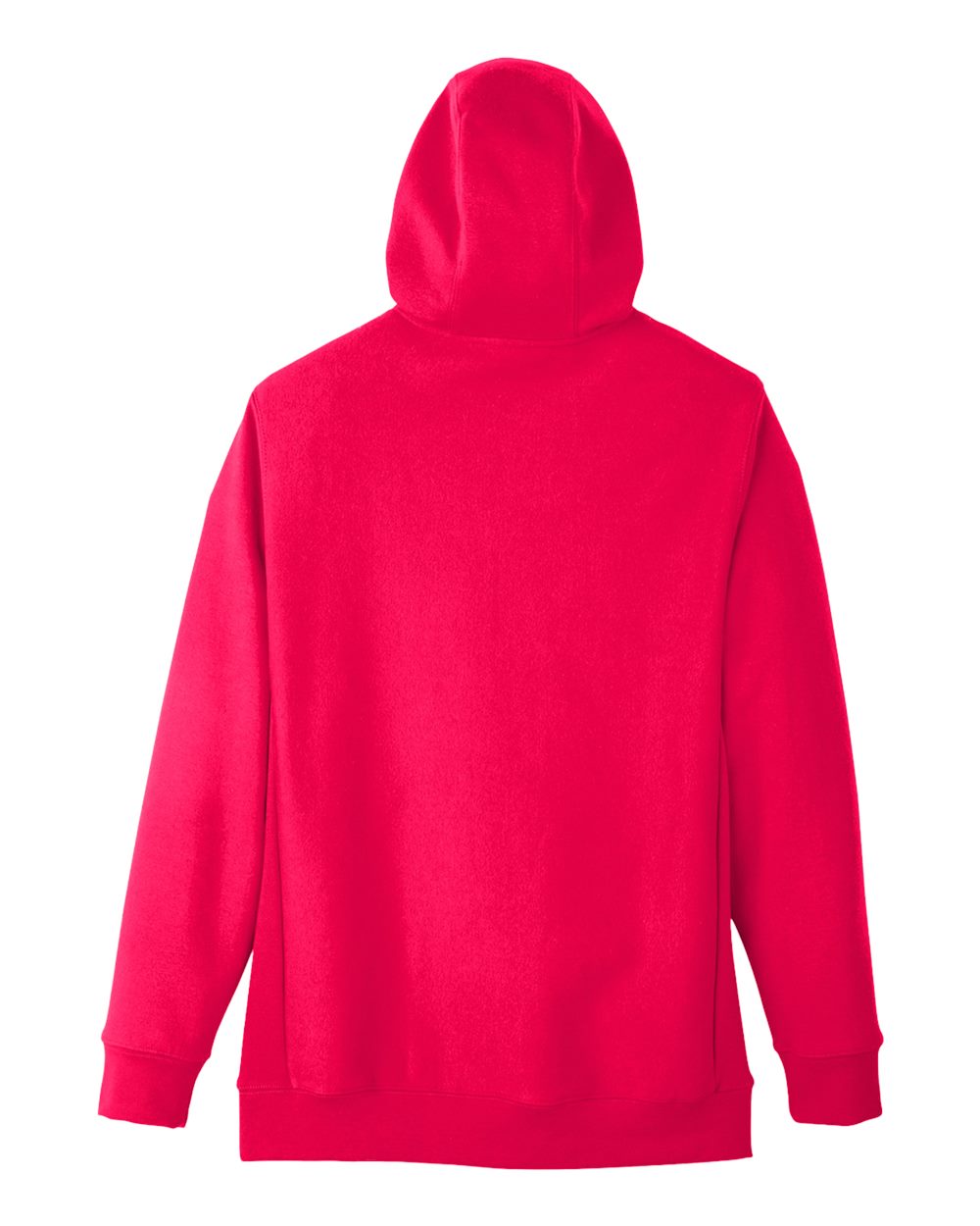 Front View of Sport Red Unisex Zone HydroSport™ Heavyweight Full-Zip Hooded Sweatshirt - TT95