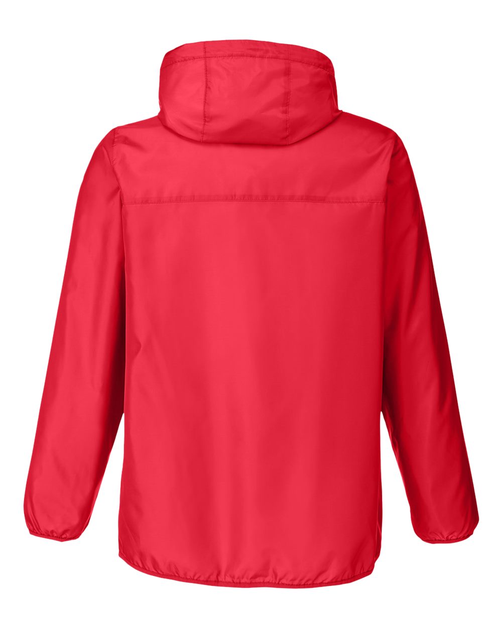 Front View of Sport Red Unisex Zone Protect Packable Anorak Jacket - TT77