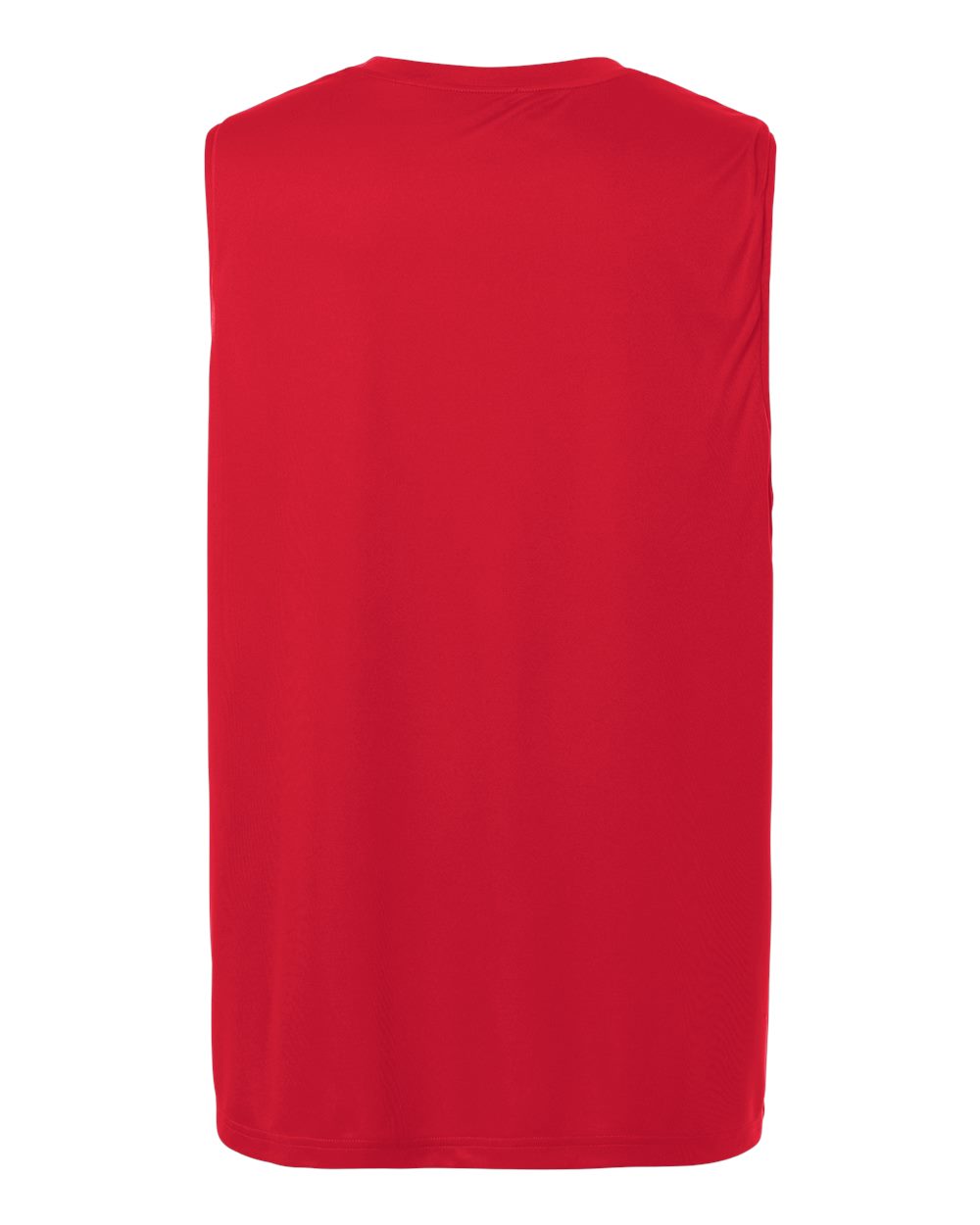 Rear View of Sport Red/ White Unisex Zone Performance Reversible Jersey - TT115 plain