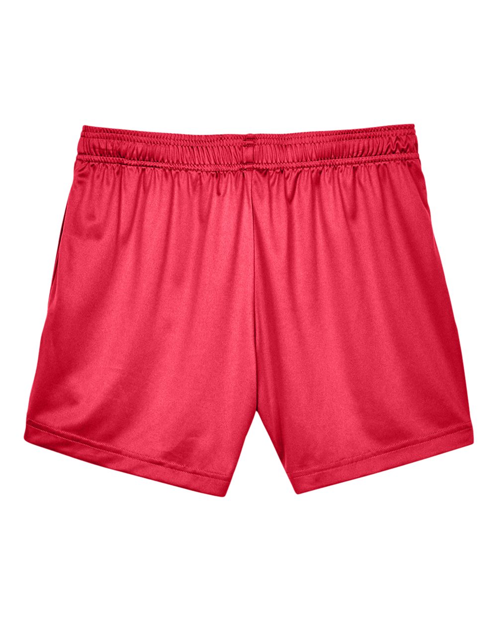 Front View of Sport Red Women's Zone Performance Shorts - TT11SHW