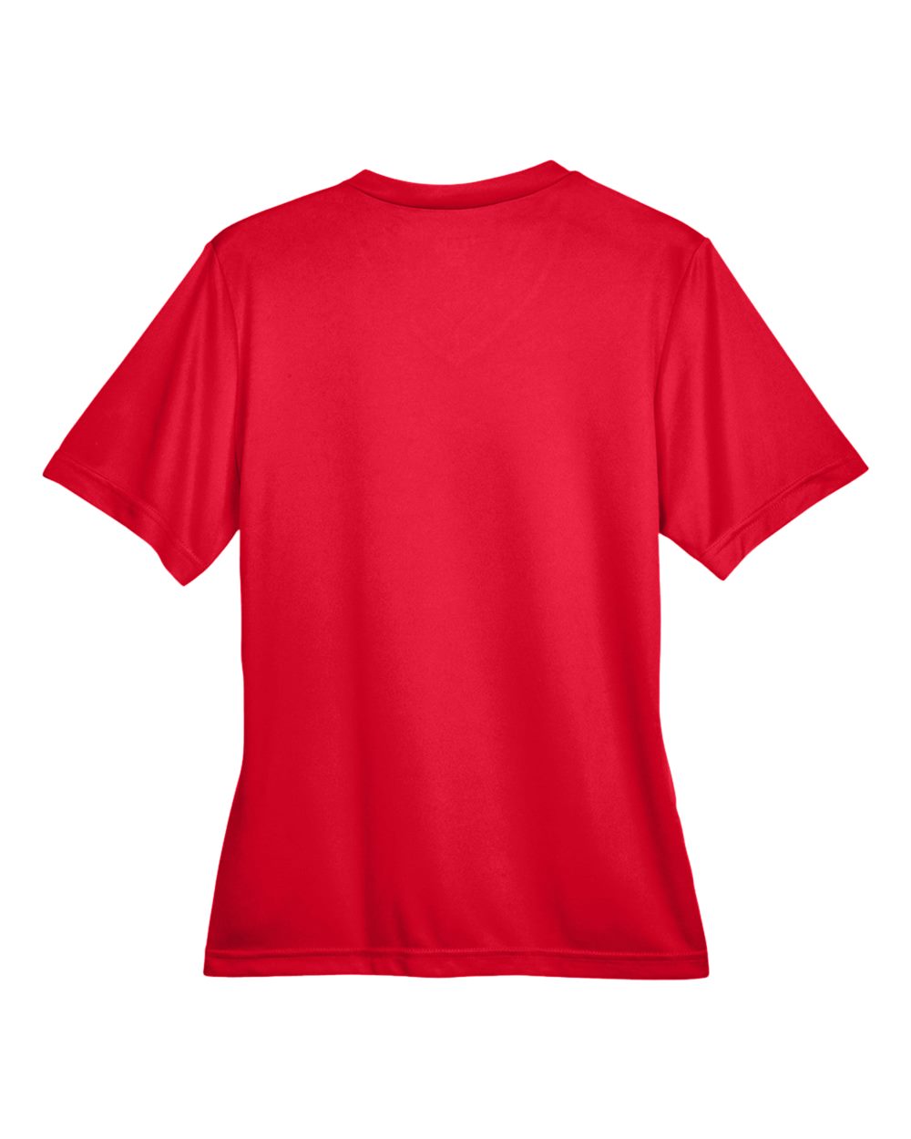 Rear View of Sport Red Women's Zone Performance T-Shirt - TT11W