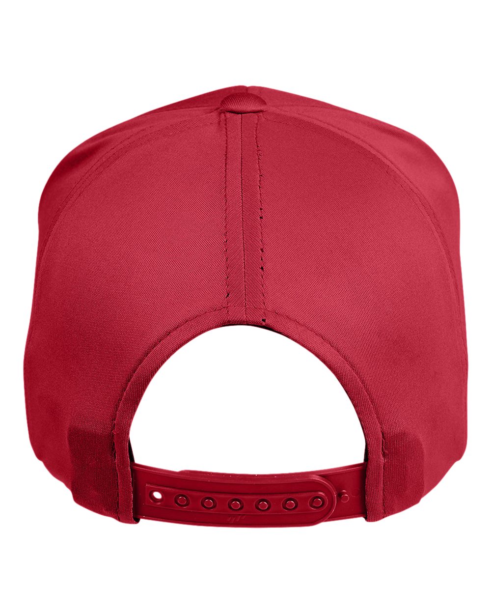 Rear View of Sport Red Yupoong® Youth Zone Performance Cap - TT801Y