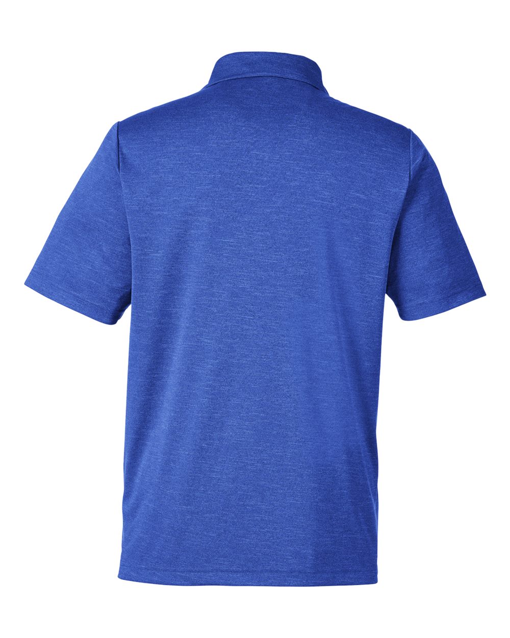 Front View of Sport Royal Heather Men's Zone Sonic Heather Performance Polo - TT51H