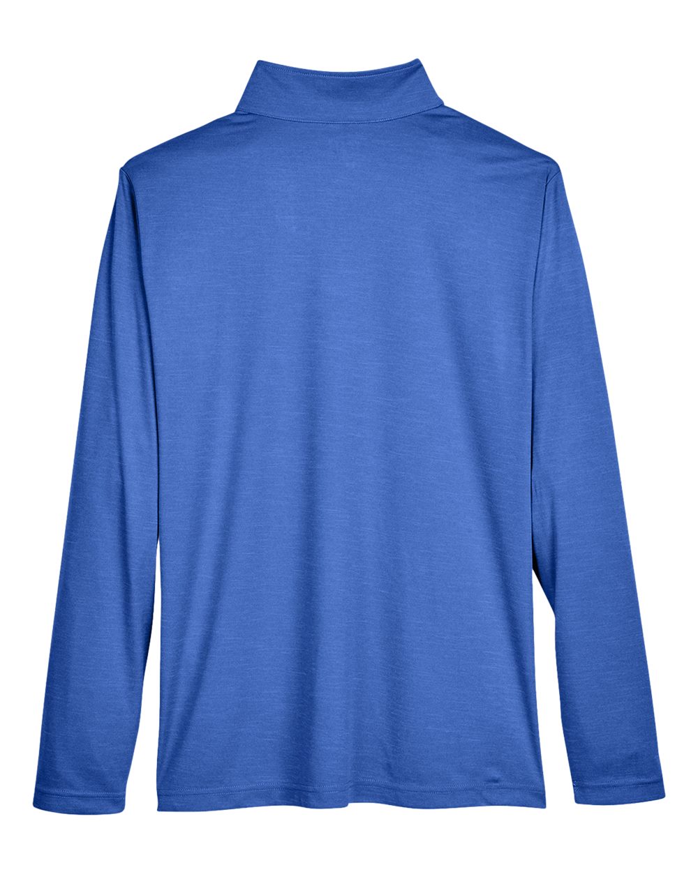 Front View of Sport Royal Heather Men's Zone Sonic Heather Performance Quarter-Zip Pullover - TT31H