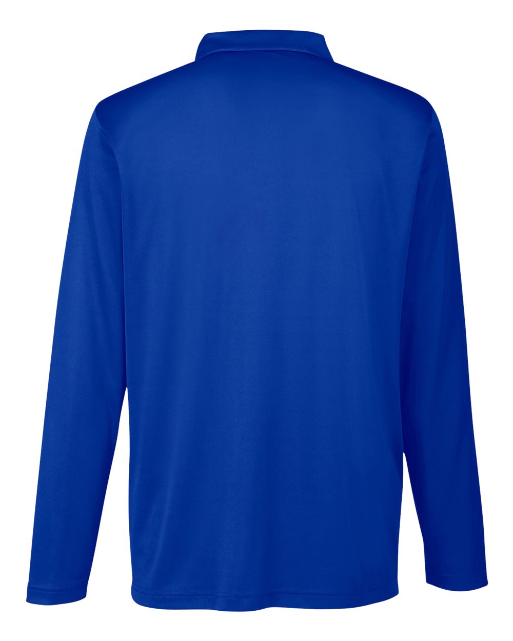Front View of Sport Royal Men's Zone Performance Long Sleeve Polo - TT51L