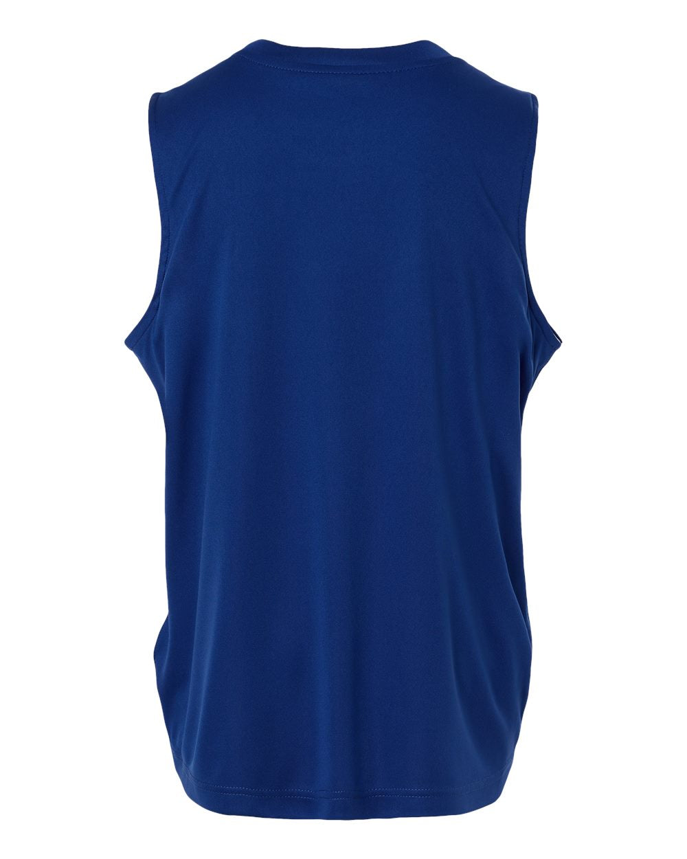 Rear View of Sport Royal/ White Youth Zone Performance Reversible Jersey - TT115Y plain