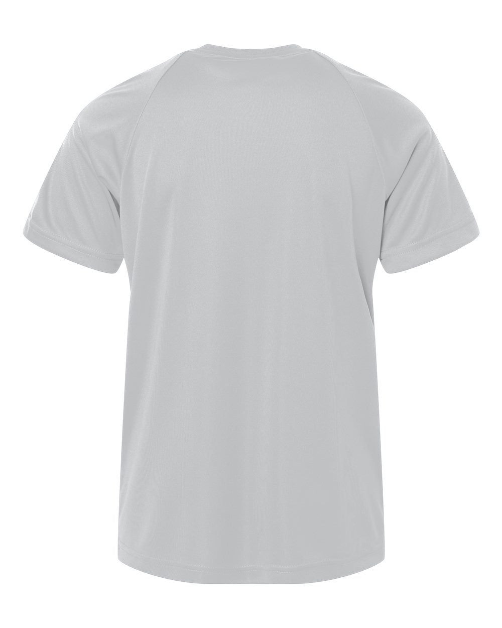 Rear View of Sport Silver Youth Zone Performance Henley - TT11HNY
