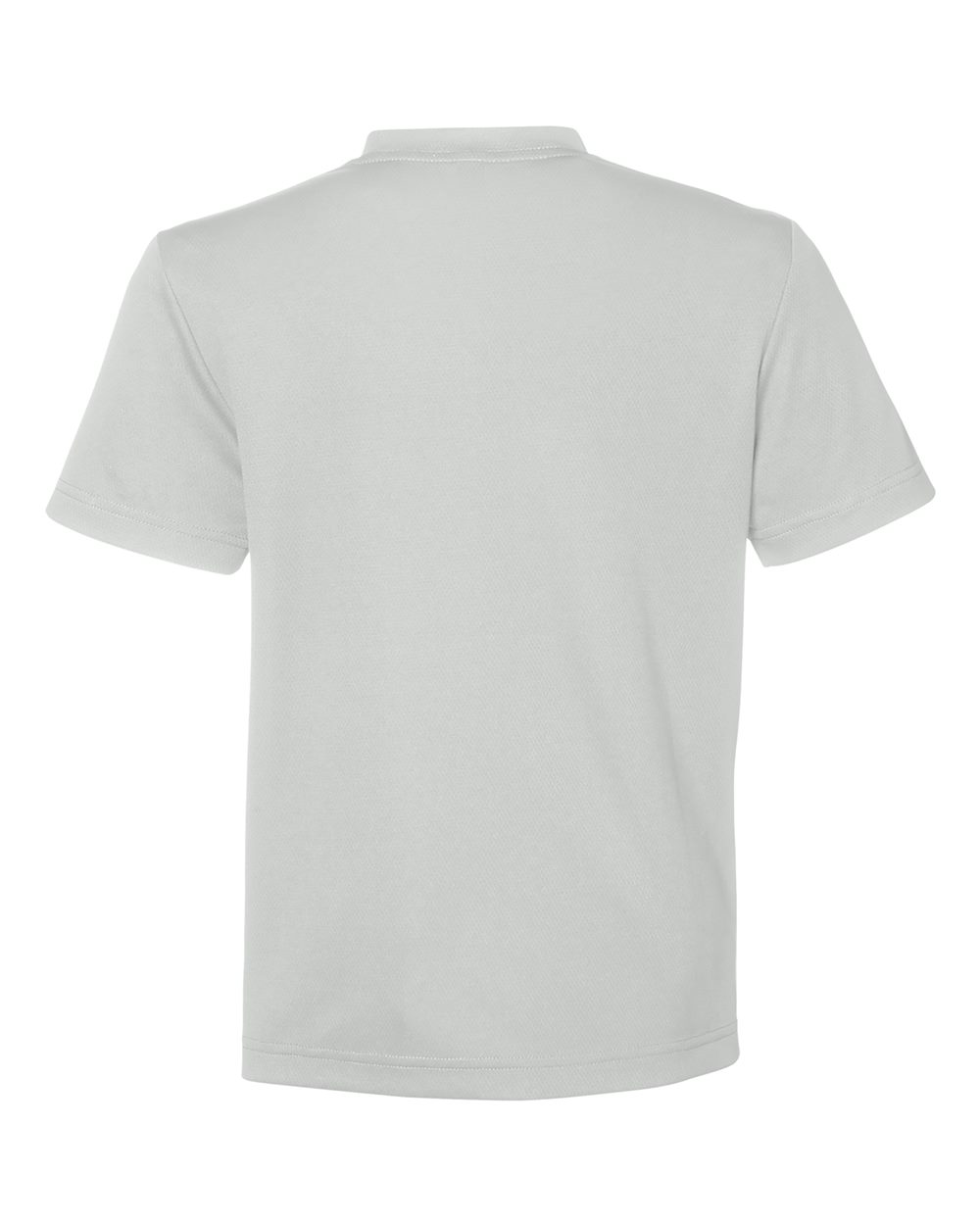 Rear View of Sport Silver Youth Zone Performance Mesh T-Shirt - TT15Y