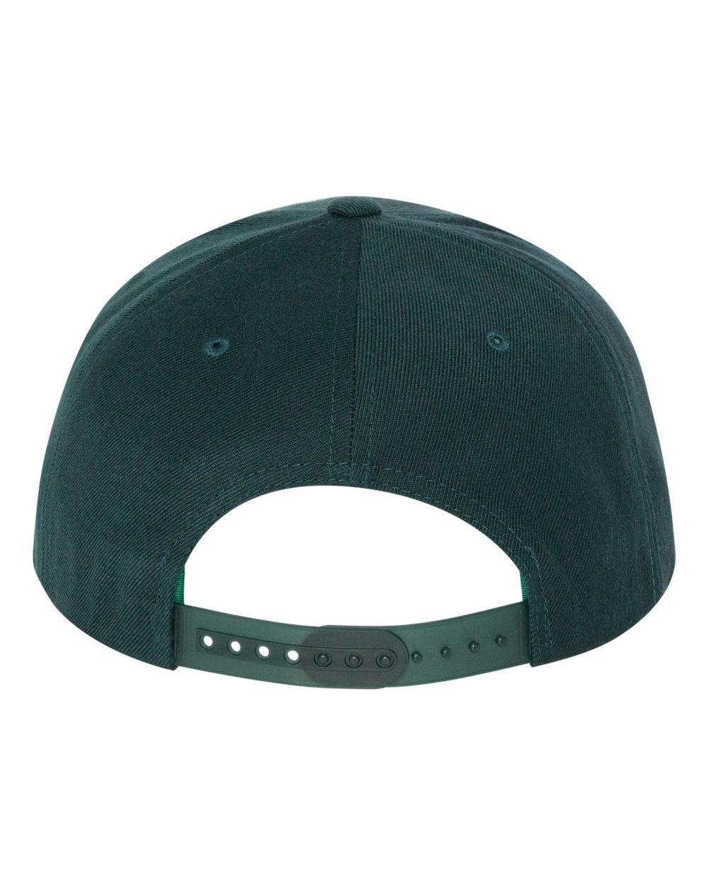 Front View of Spruce Premium Flat Bill Snapback Cap - 6089M