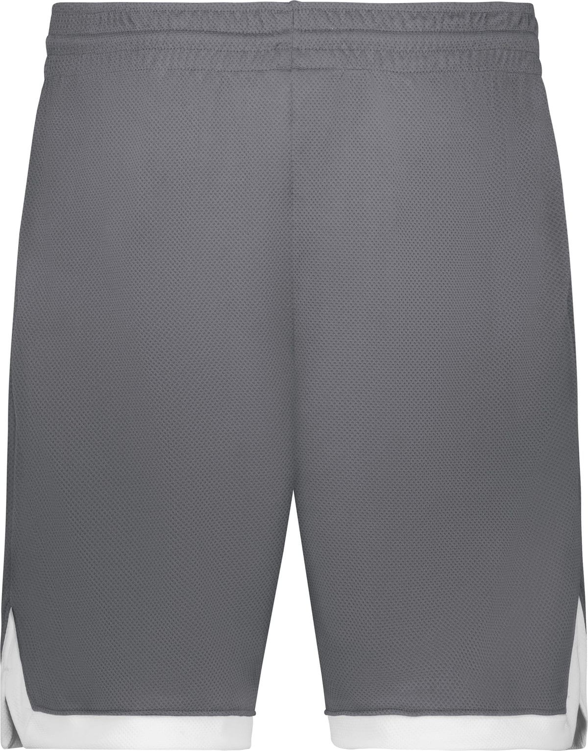 Rear View of STEALTH/WHITE COOLCORE ELITE SHORTS