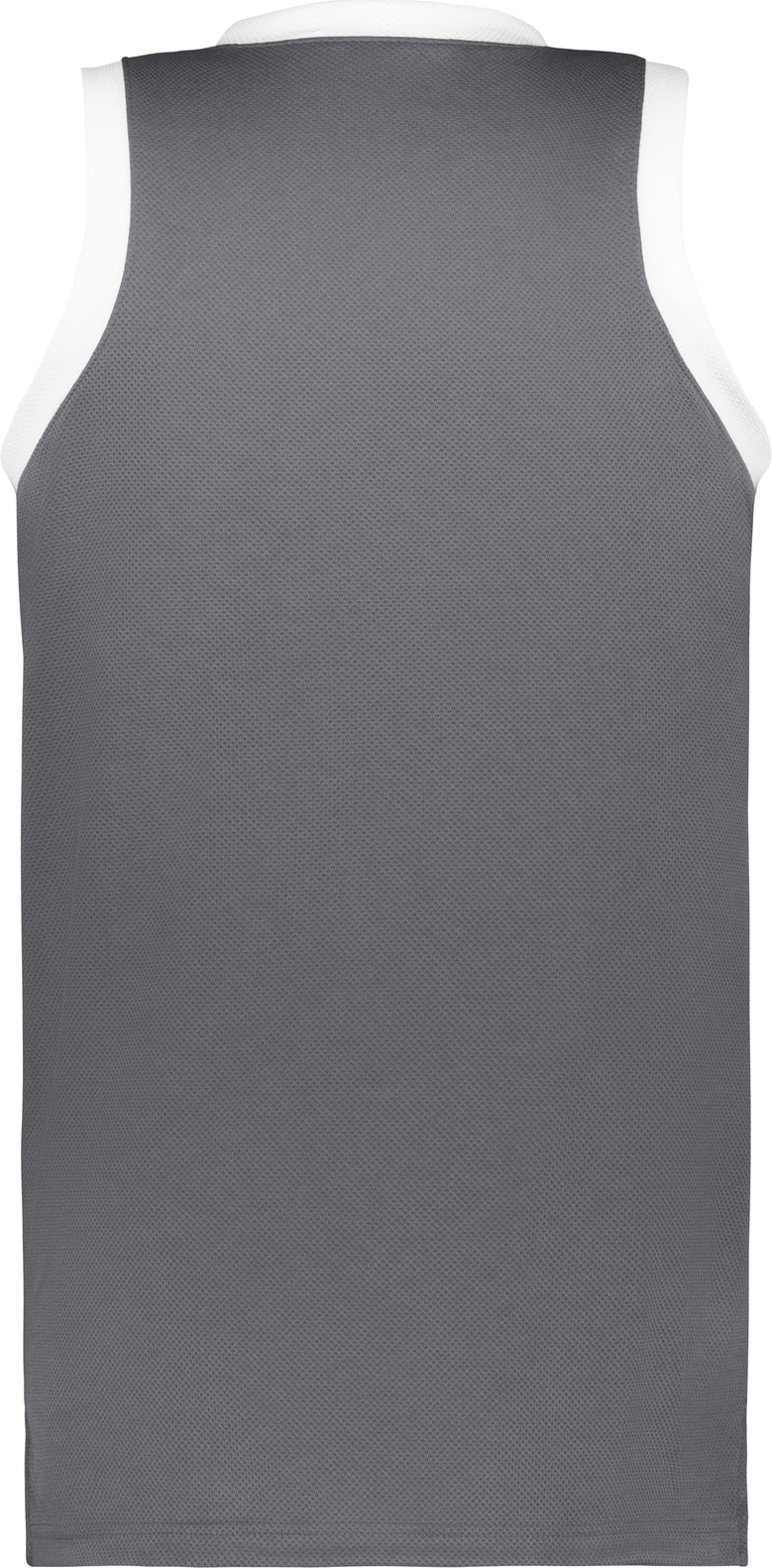 Rear View of STEALTH/WHITE YTH COOLCORE ELITE JERSEY