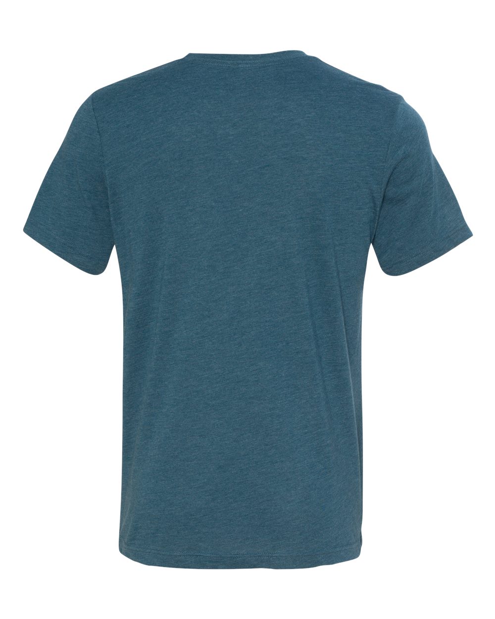 Rear View of Steel Blue Triblend Triblend Tee - 3413