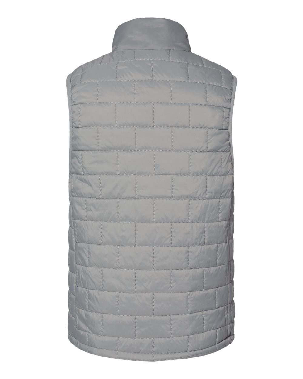 Rear View of Steel Elemental Puffer Vest - 8703