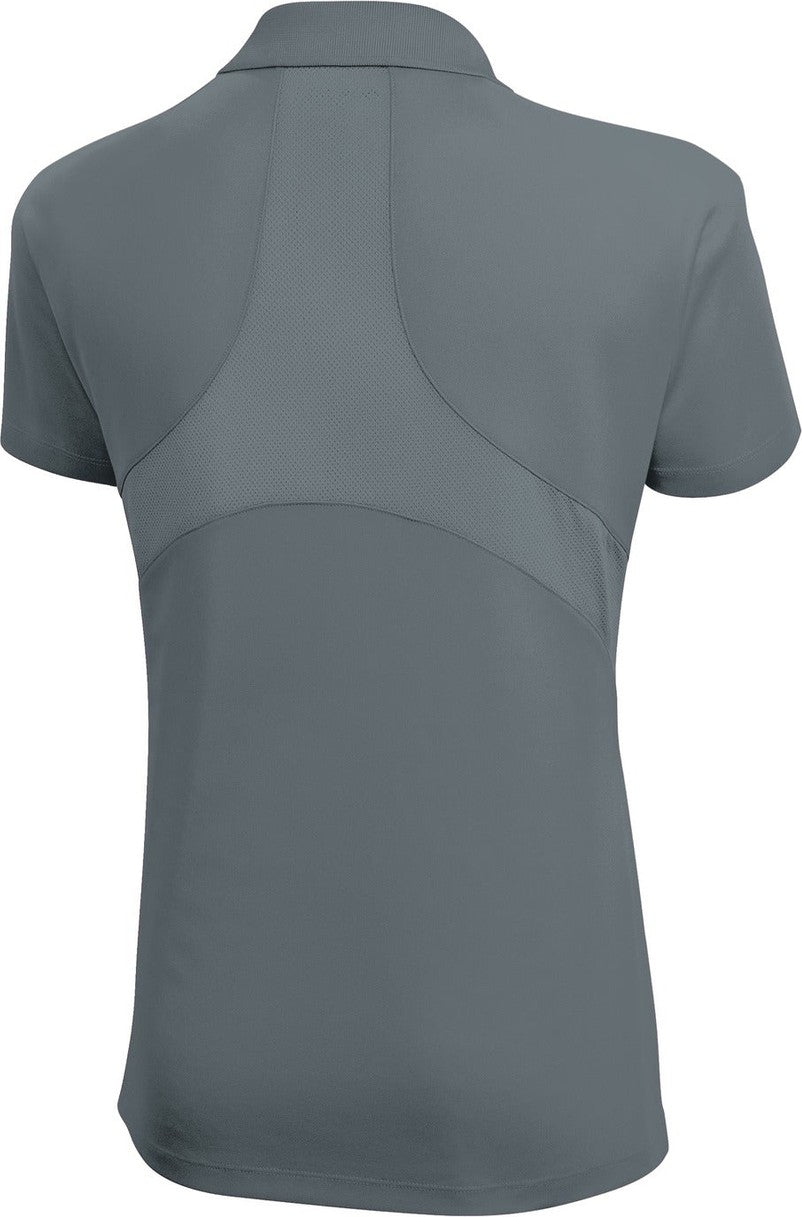 Rear View of Steel Sport-Tek Women's Dri-Mesh Pro Polo. L474