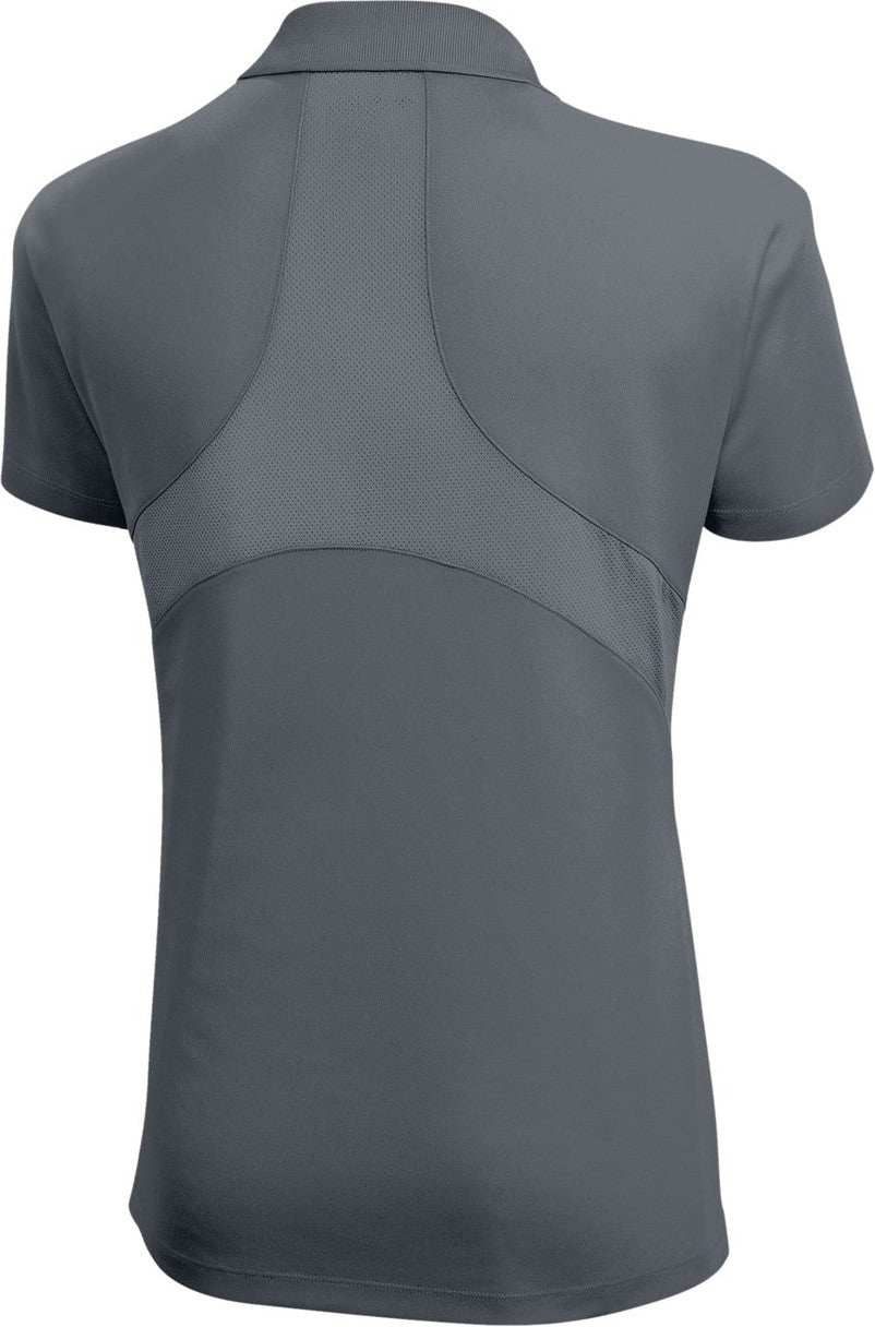 Rear View of Steel Sport-Tek Women's Dri-Mesh Pro Polo. L474