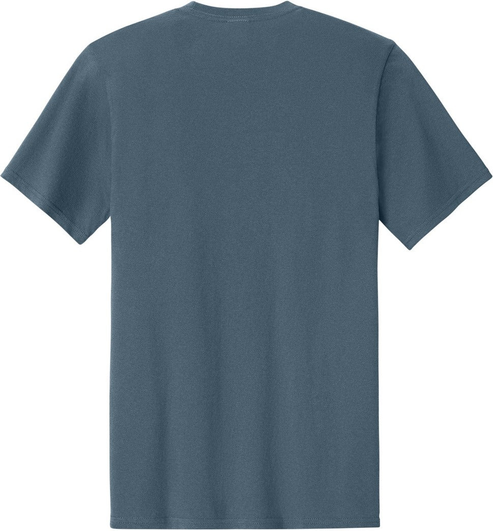Rear View of SteelBlue Port & Co Easy Cotton Tee PC43