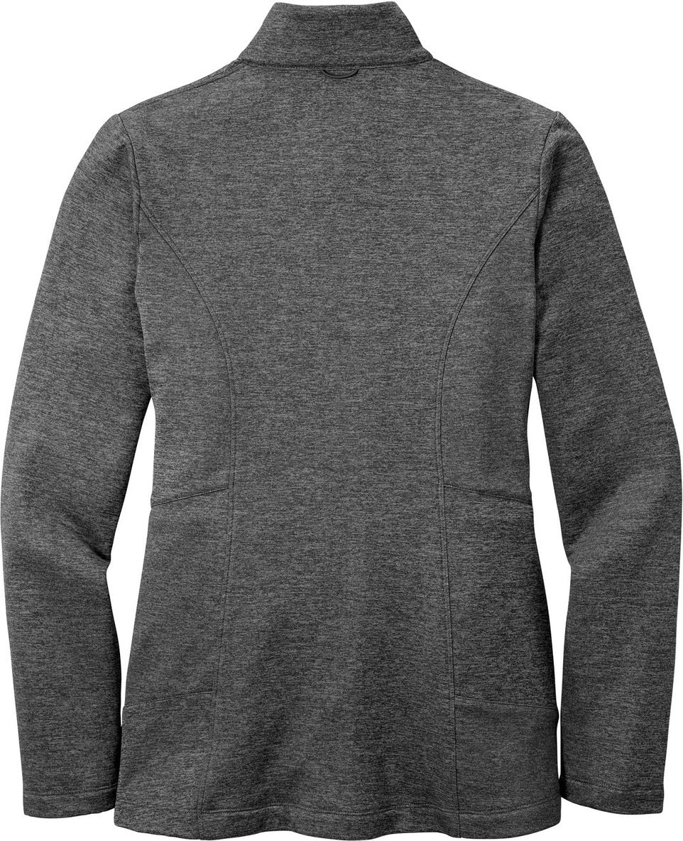 Rear View of Sterling Gy He Port Authority Women's Collective Striated Fleece Jacket. L905