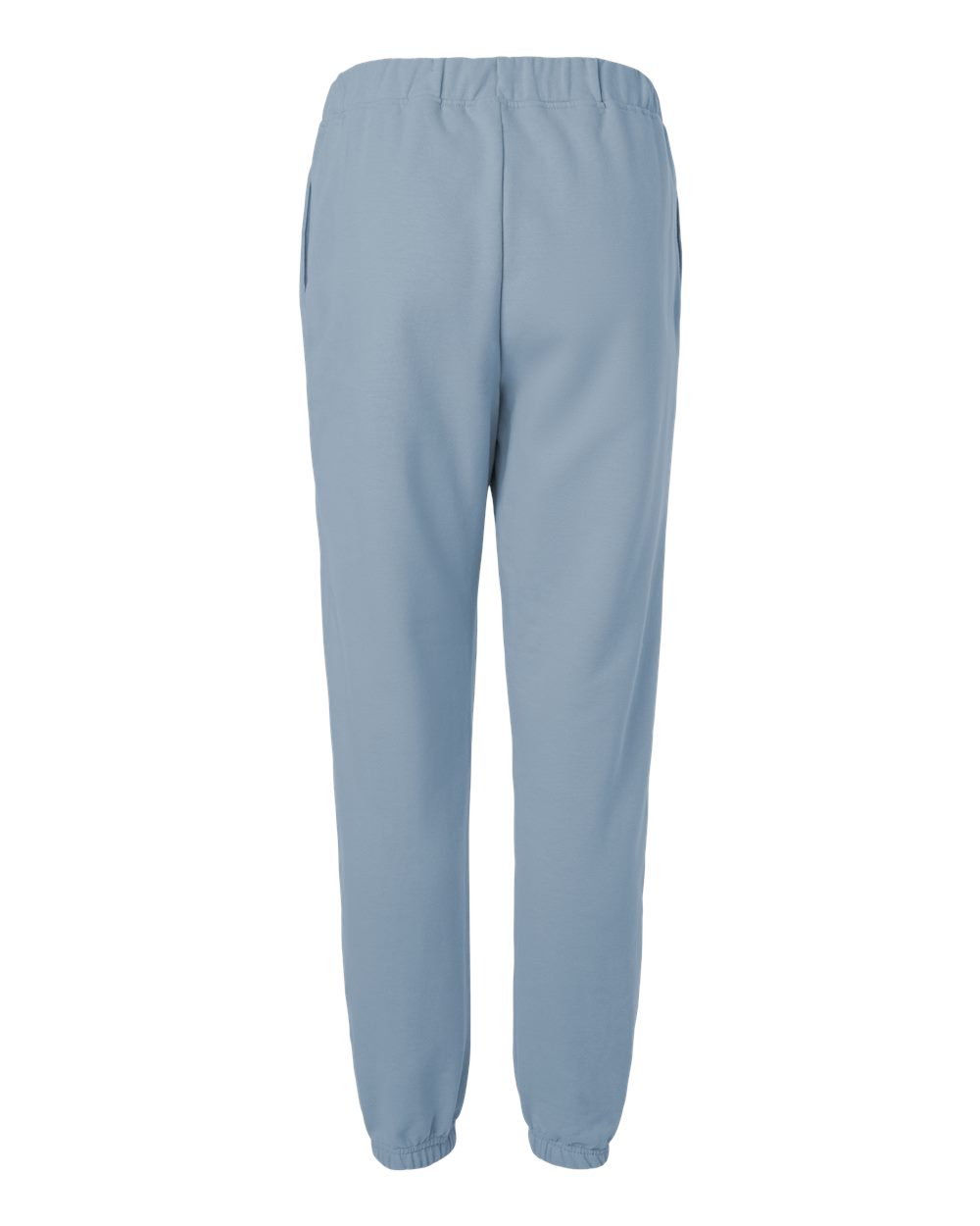Front View of Stone Blue Softstyle® Midweight Pocket Sweatpants - SF100