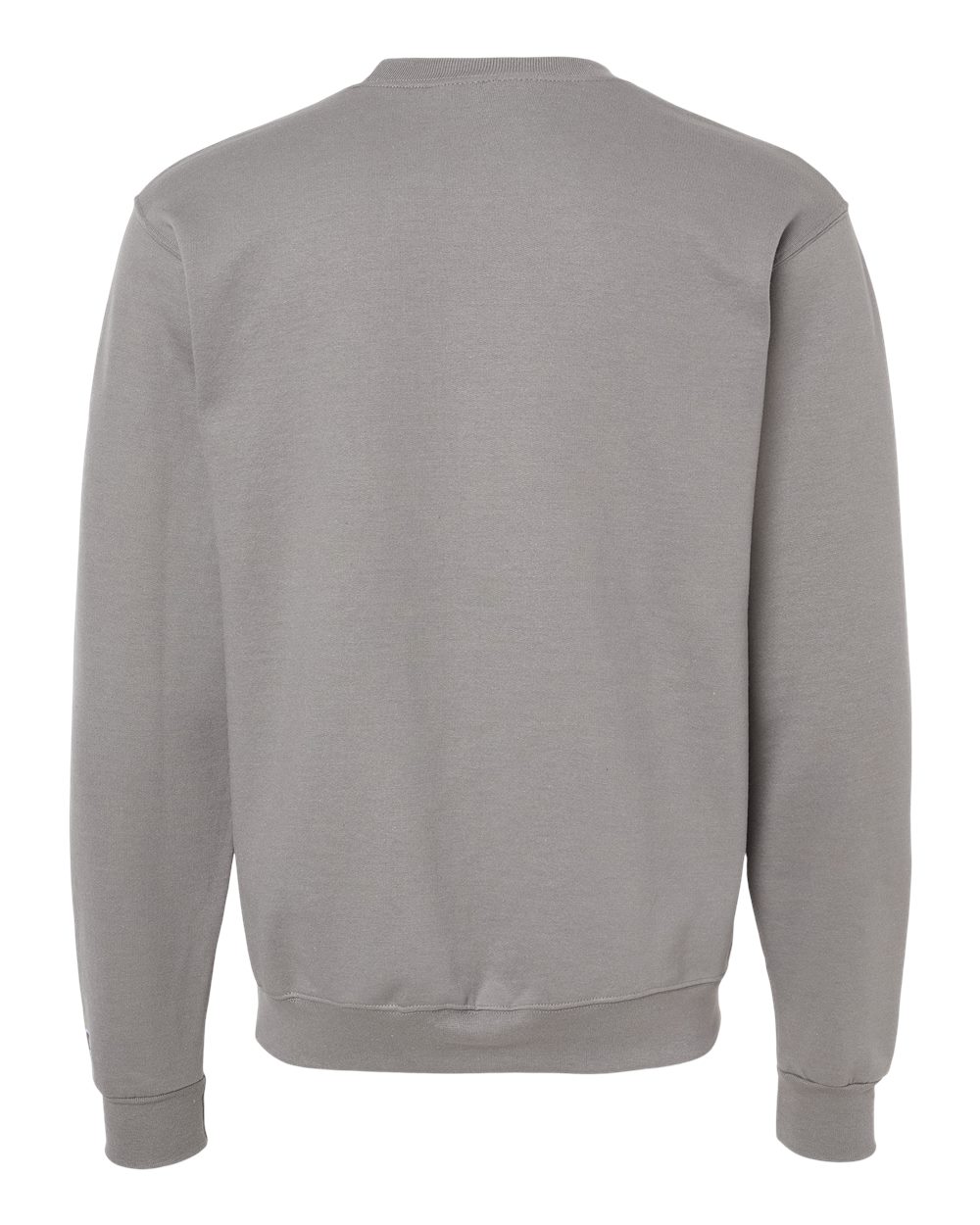 Front View of Stone Grey Powerblend® Crewneck Sweatshirt - S600