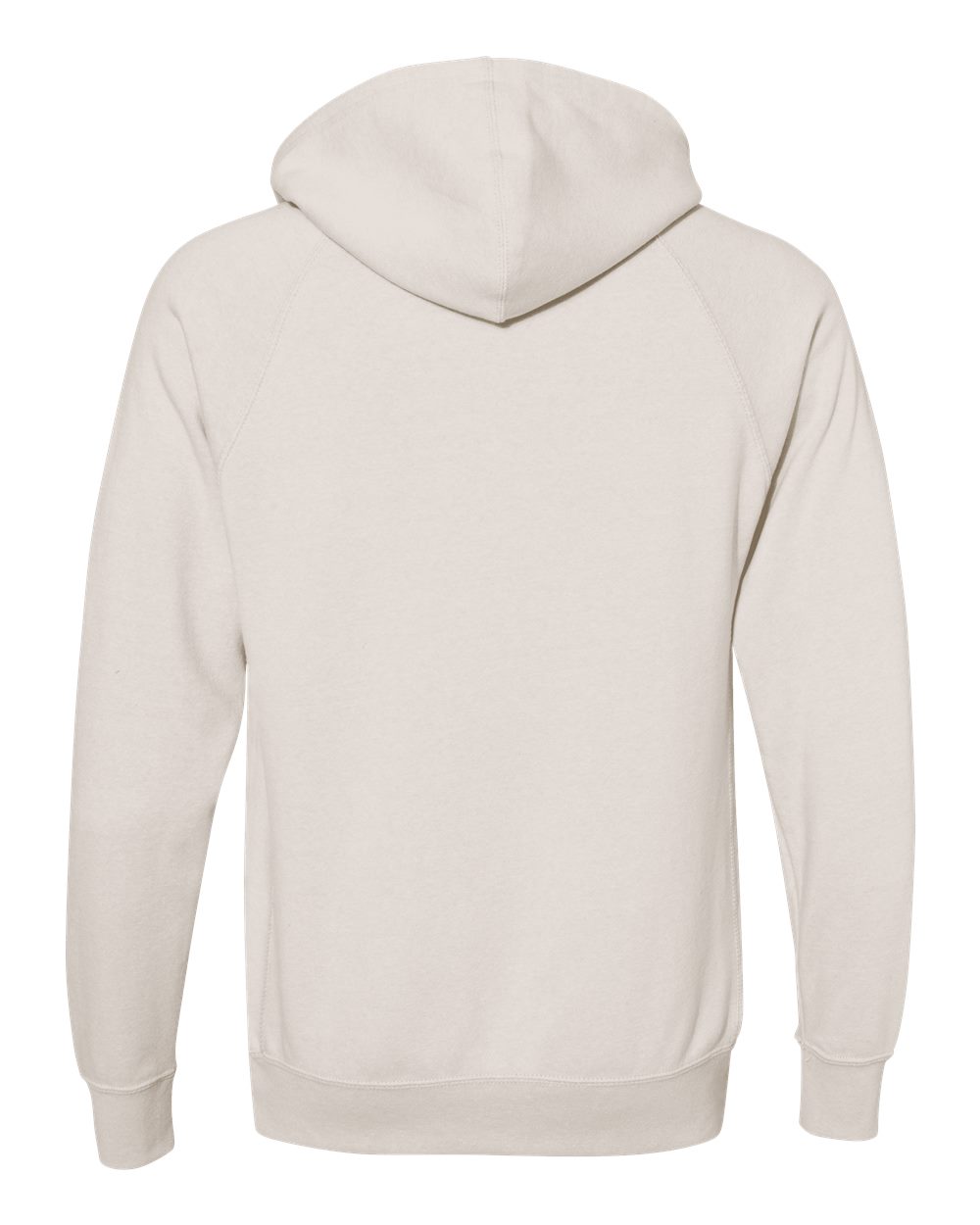 Front View of Stone Heather Special Blend Raglan Hooded Sweatshirt - PRM33SBP