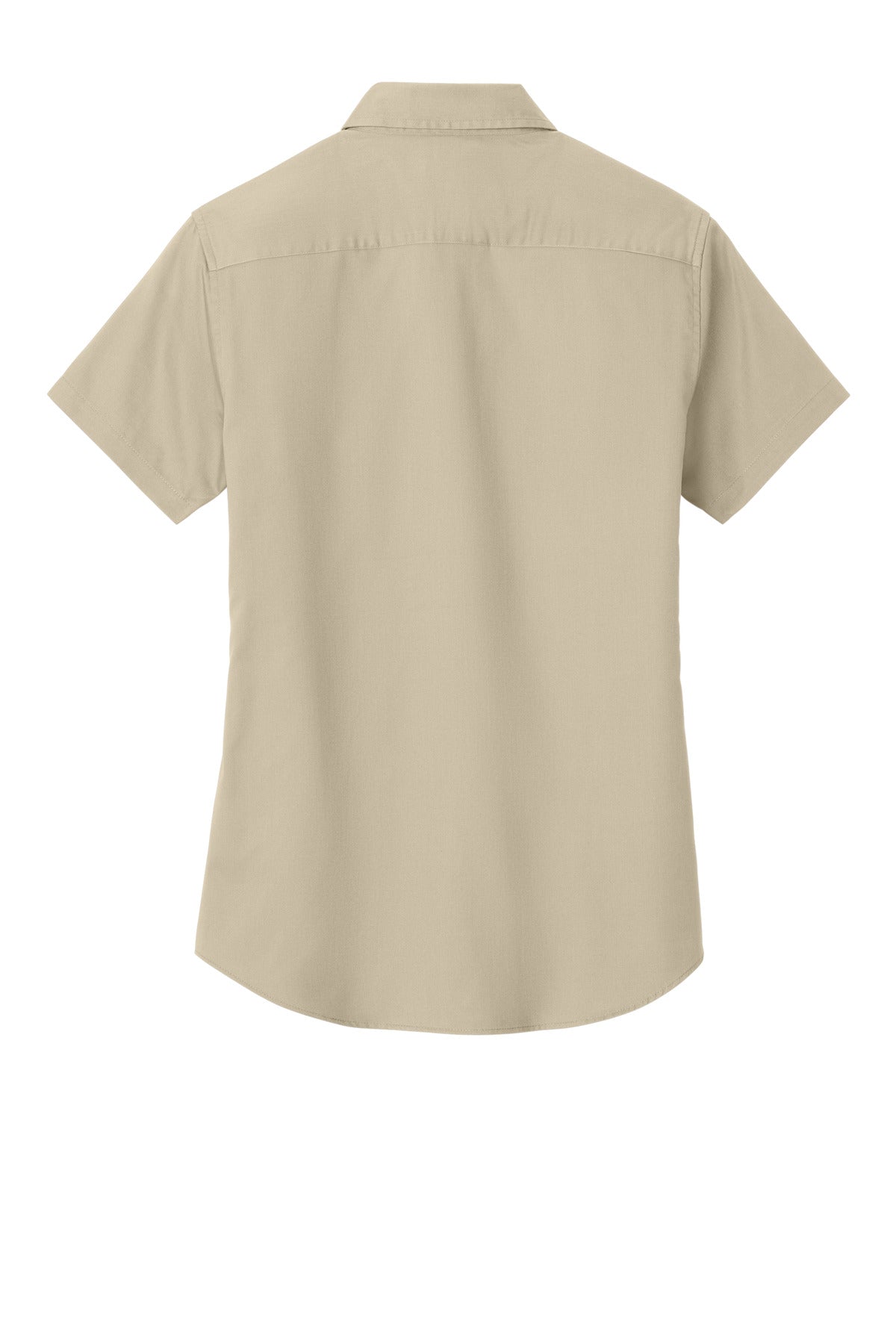 Front View of Stone Port Authority Women's Short Sleeve Easy Care Shirt. L508
